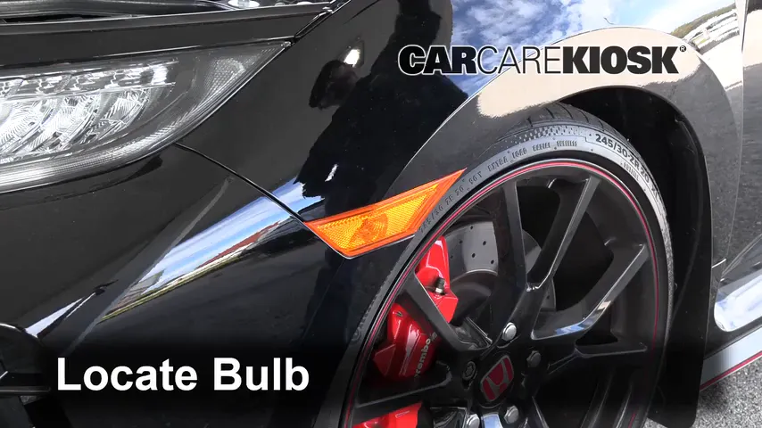 2019 Honda Civic Type R 2.0L 4 Cyl. Turbo Lights Parking Light (replace bulb)